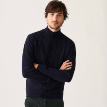 Buttoned cashmere cardigan with pockets - Erwan