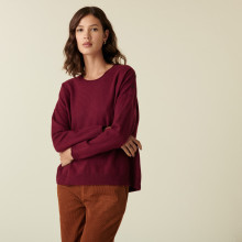 Loose-fit round-neck cashmere sweater - Acene