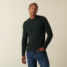 Round-neck cashmere sweater in checkered mesh - Alexis