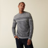 Round-neck striped cashmere sweater - Auguste