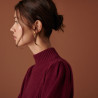 Ribbed knit high neck cashmere sweater - Carene