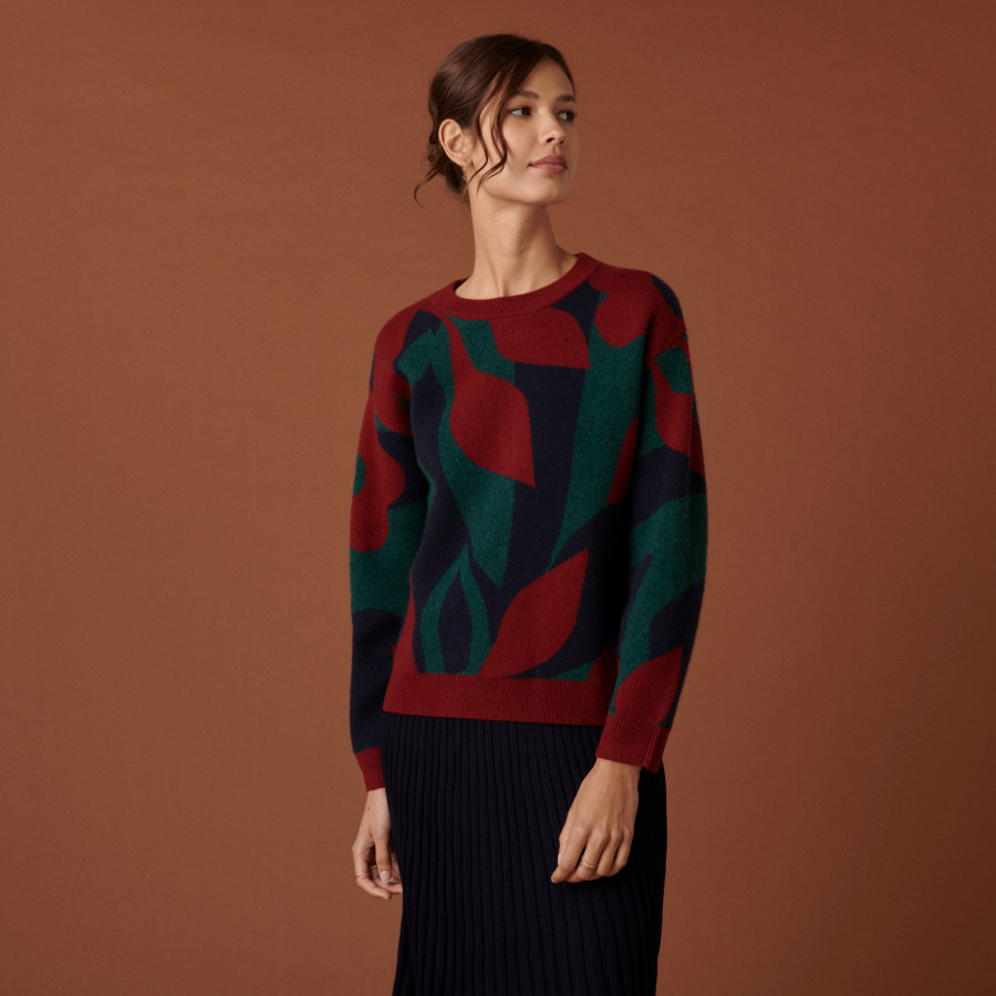 Maison Montagut round neck cashmere sweater - Caroline