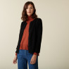 Round neck cashmere cardigan with buttoned - Adelys