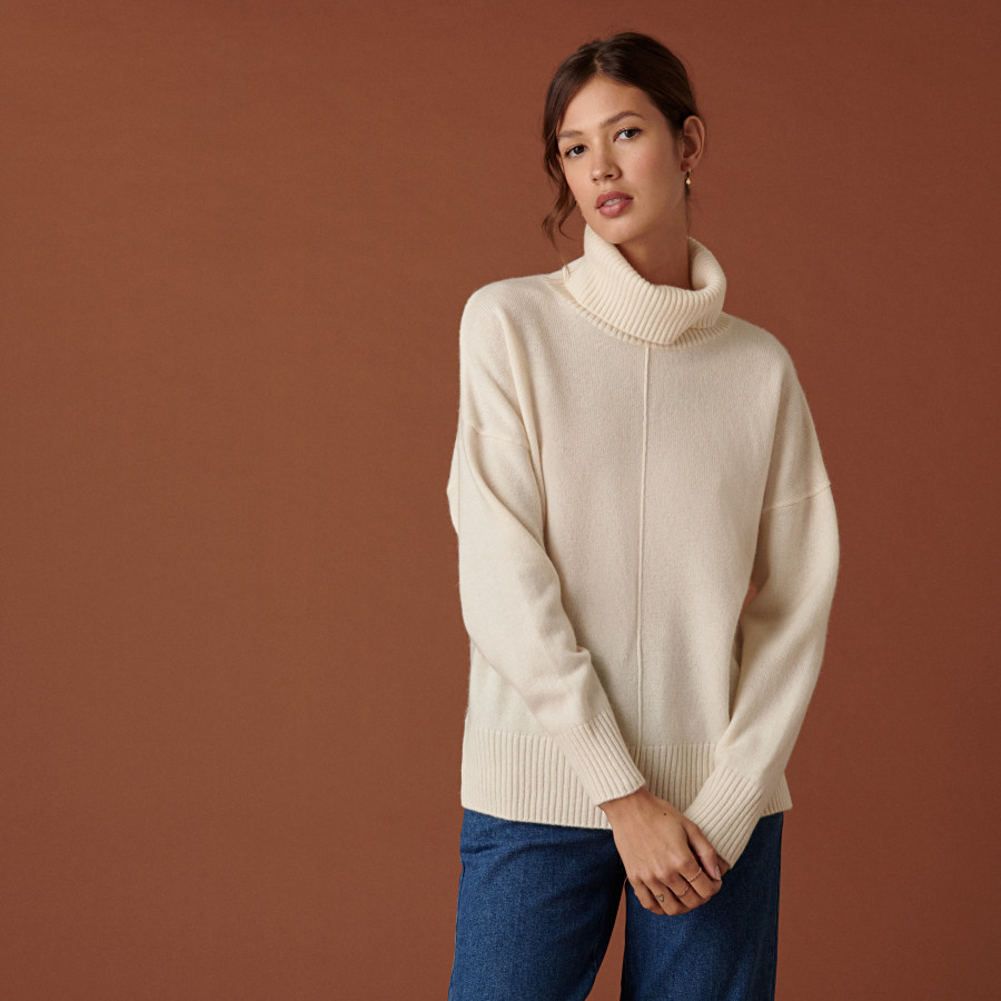 3-ply cashmere turtleneck sweater - Adena