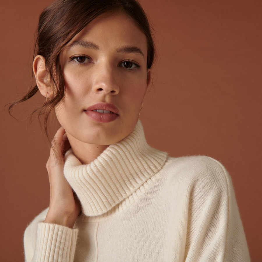 3-ply cashmere turtleneck sweater - Adena