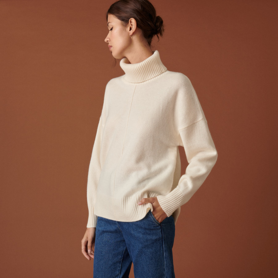 3-ply cashmere turtleneck sweater - Adena