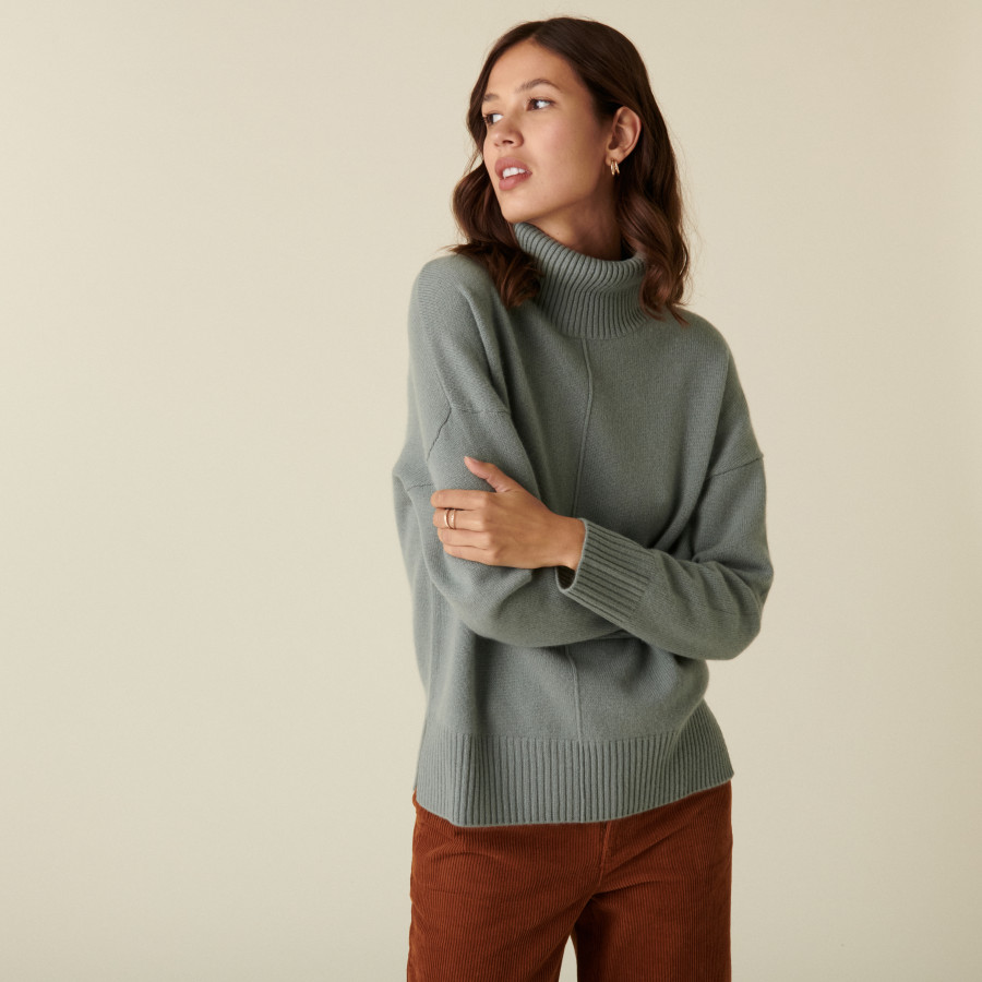 3-ply cashmere turtleneck sweater - Adena