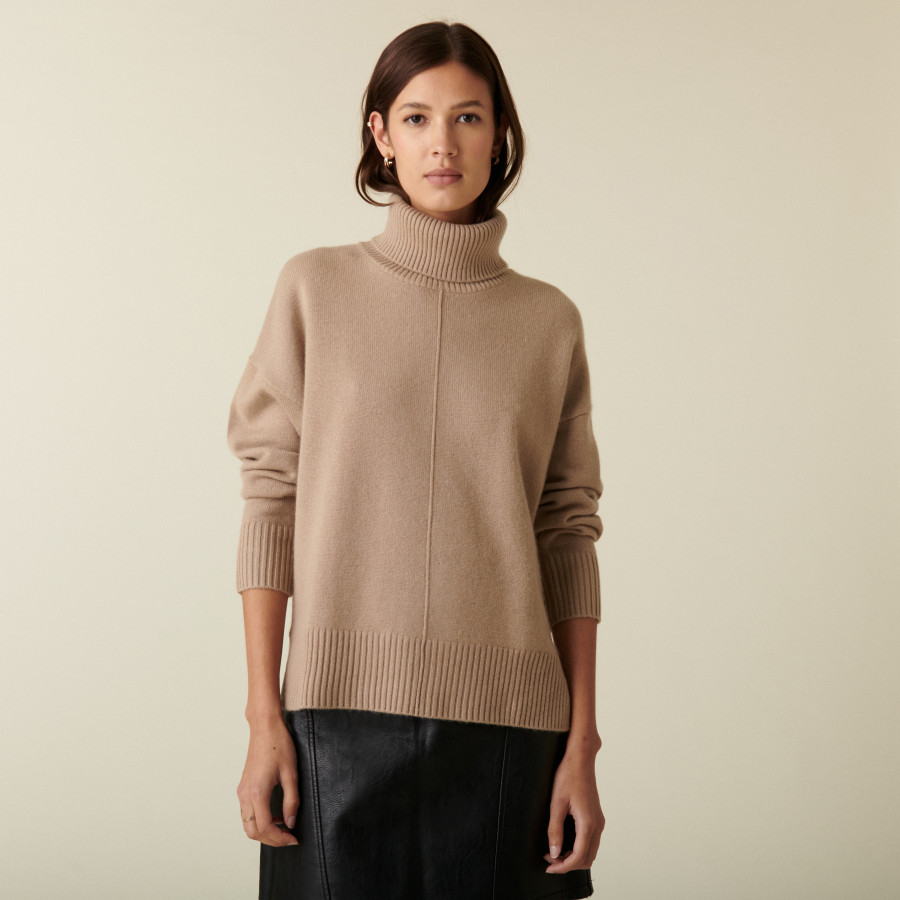 3-ply cashmere turtleneck sweater - Adena