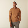 Round neck sweater with logo in merino wool - Eddie