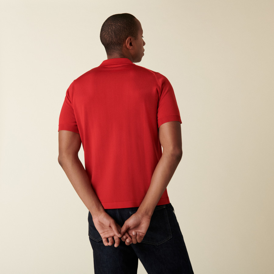Polo en Fil Lumière à motifs - Danniel