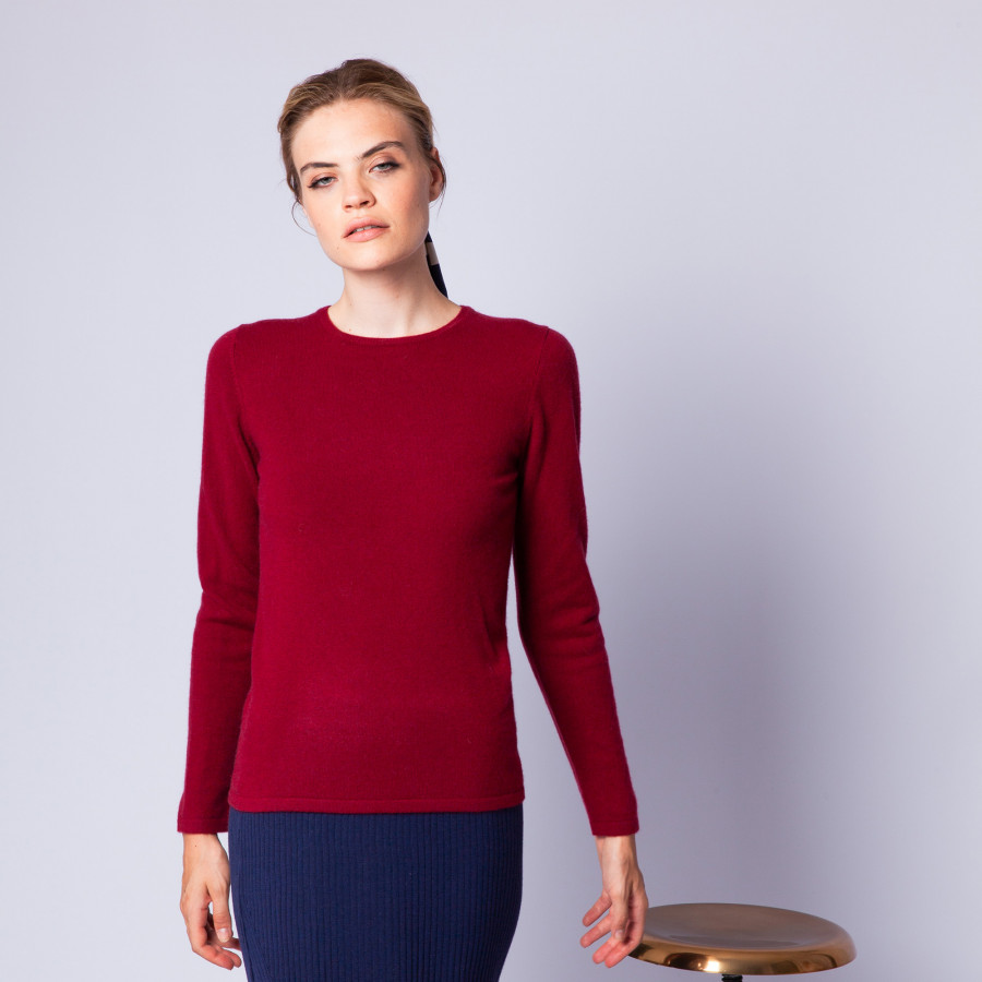 Round neck cashmere sweater - Evana