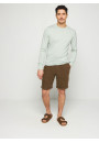 Round neck sweater with logo in merino wool - Eddie