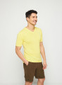 Slub linen V-neck T-shirt - Reuben