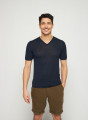 Slub linen V-neck T-shirt - Reuben