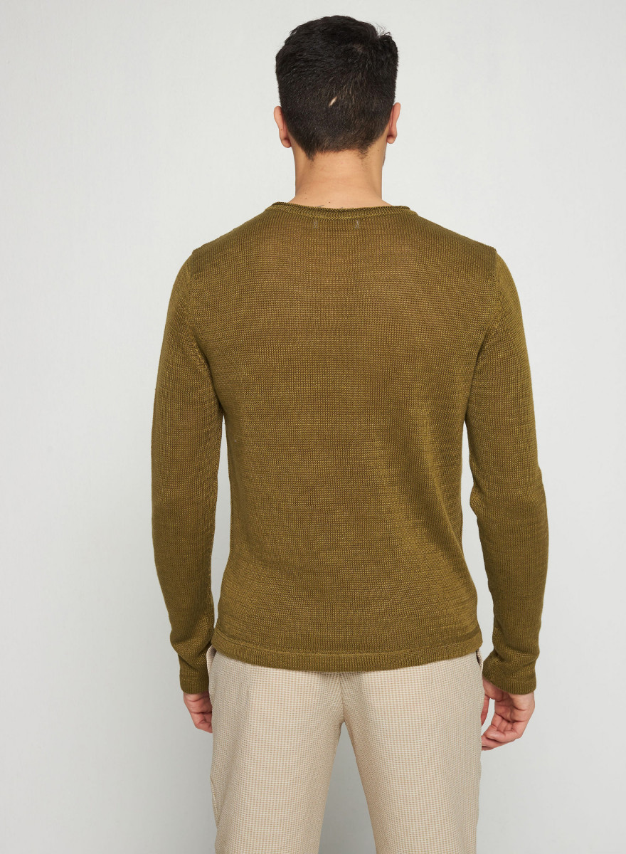 Linen turtleneck sweater - Rubin