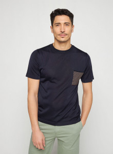 Fil Lumiere T-Shirt with patch pocket - Rome