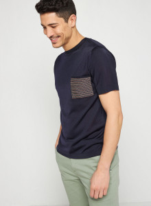 Fil Lumiere T-Shirt with patch pocket - Rome