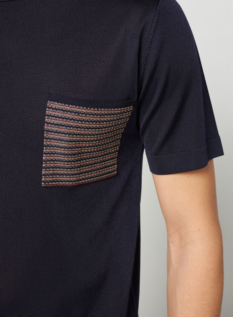 Fil Lumiere T-Shirt with patch pocket - Rome