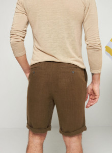 Casual shorts 100% linen-Rodez