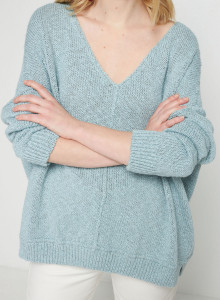 Loose cotton and linen jumper - Thalie
