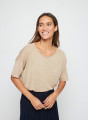 Lightweight slub linen jumper-TASLIM
