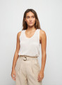 Round neck tank top with iridescent effect - Stella