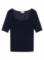 Flamed linen ribbed T-shirt - Tahissa