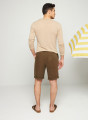 Slub linen and linen V-neck sweater -Blayne