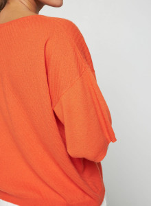 Light cashmere elbow sleeve T-shirt - Solange