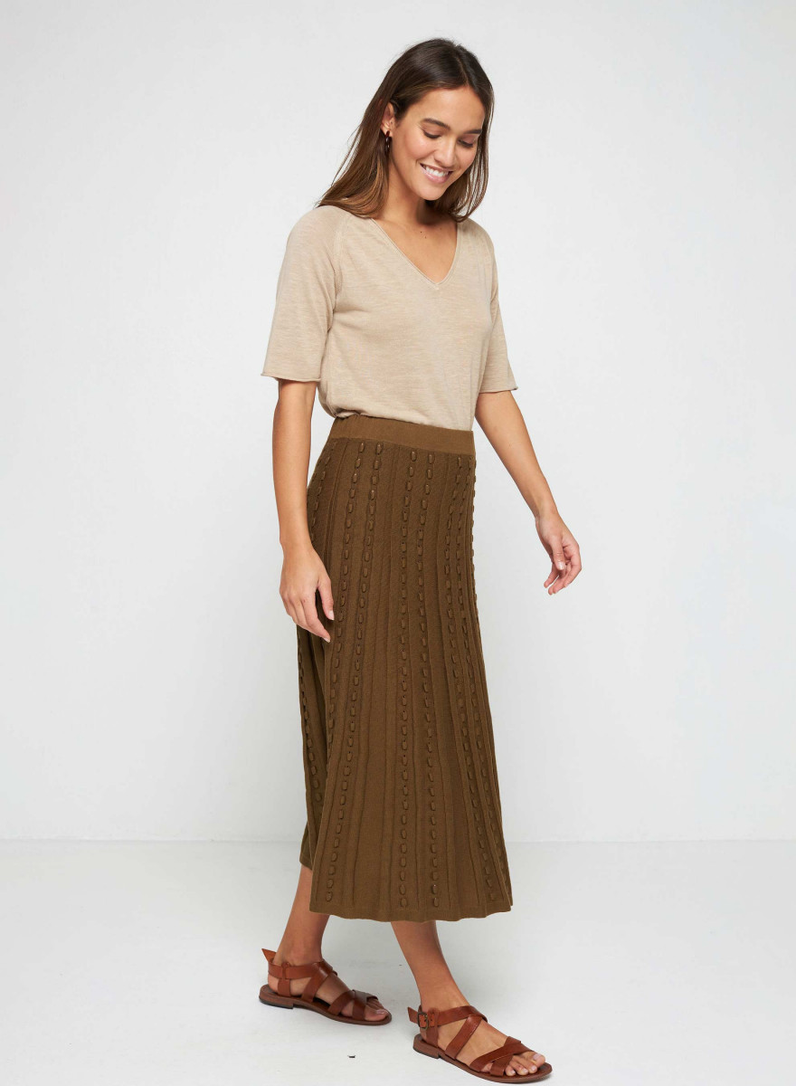 Long skirt in cotton - Sixtine