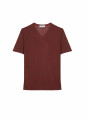 Slub linen V-neck T-shirt - Reuben