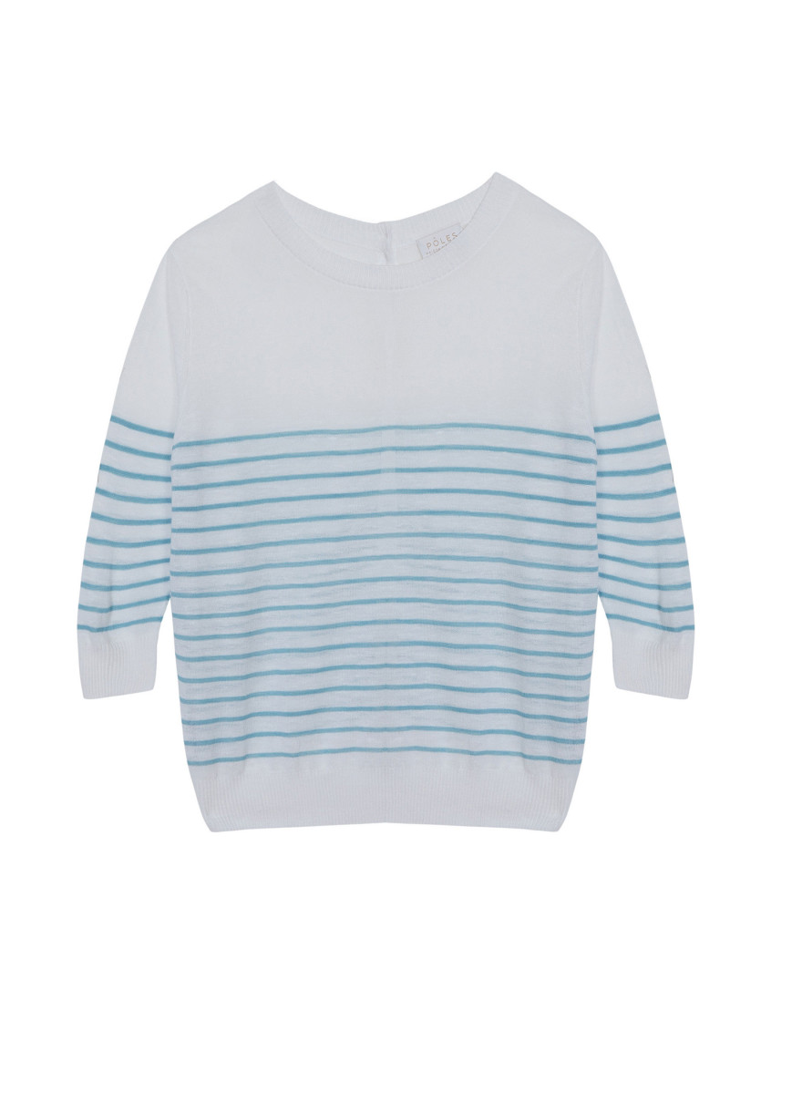 Long sleeve striped linen T-shirt - Tacha
