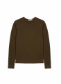 Round-neck merino wool sweater with rolled finishes - Rythme