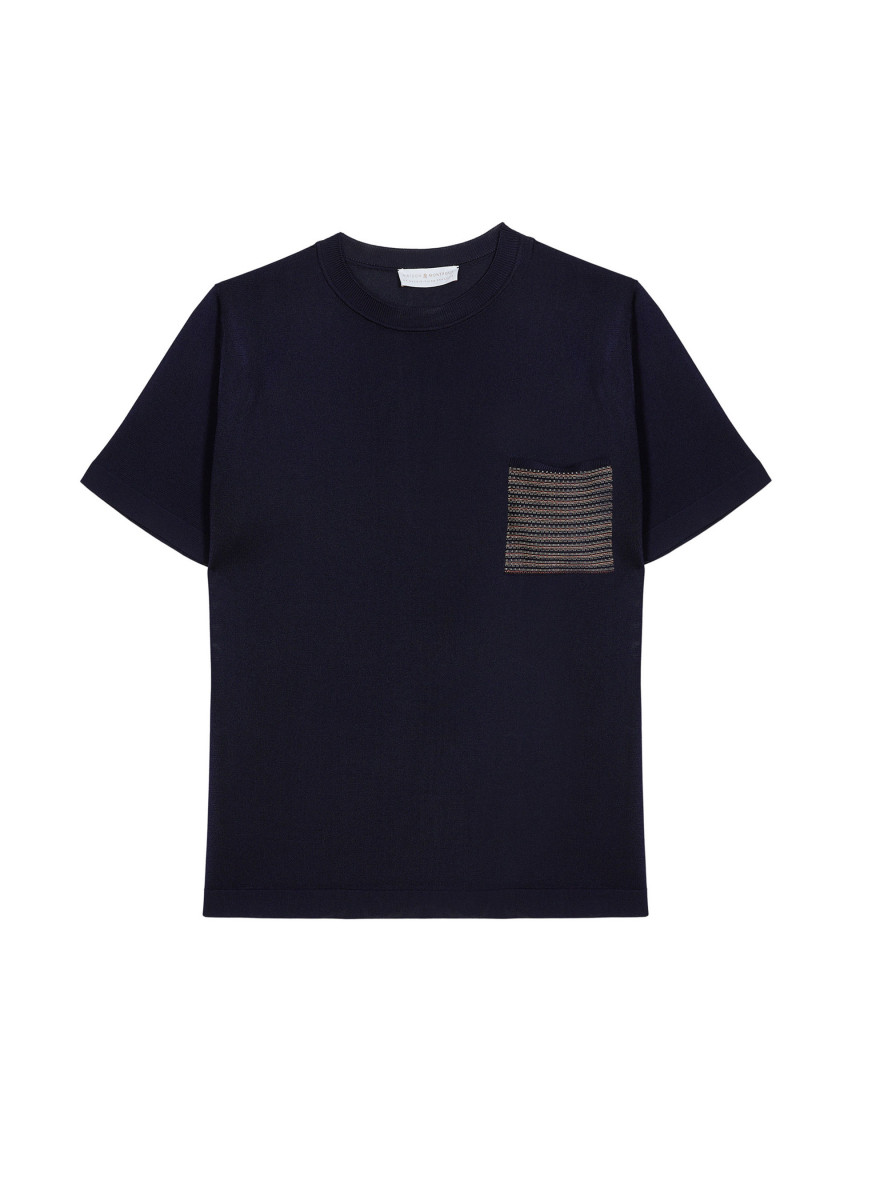 Fil Lumiere T-Shirt with patch pocket - Rome