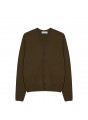 Buttoned cardigan with logo in merino wool - Etienne