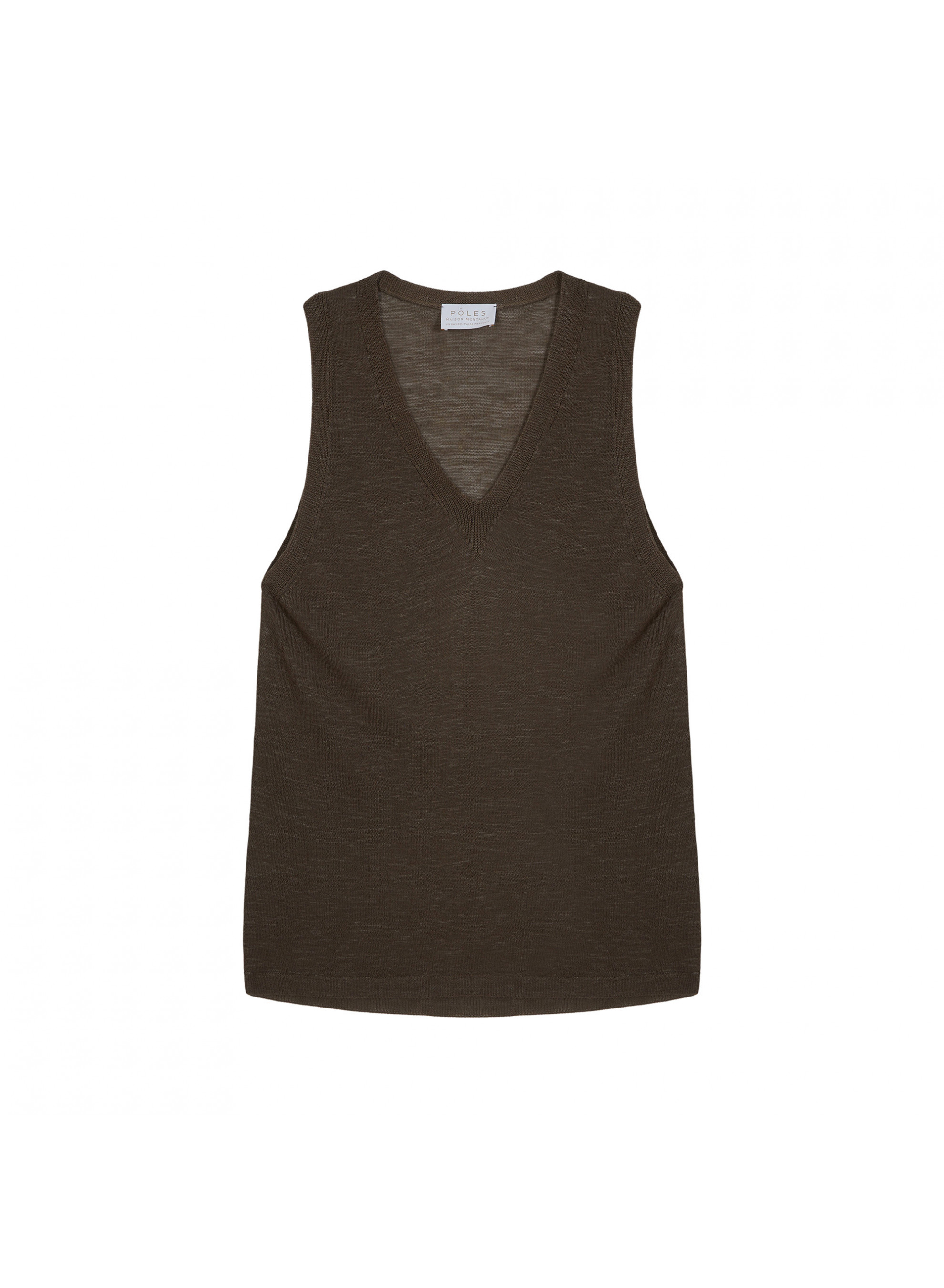 Slub linen tank top - Tahiti