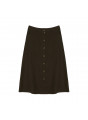 Long linen skirt with buttons - Tourya