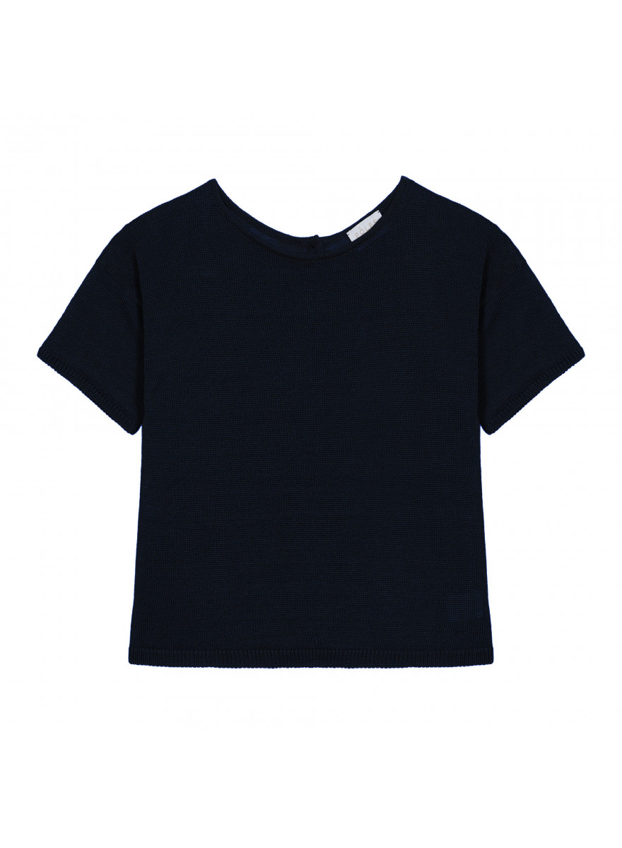 Linen Button Back T-Shirt - Tilla