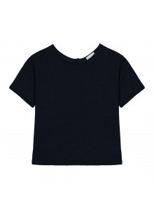 Linen Button Back T-Shirt - Tilla