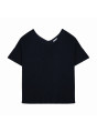 Flamed linen button back t-shirt - Tally