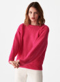 Round-neck mohair sweater in jersey point - Amandine