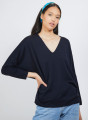 Batwing-sleeves wool sweater - Boxe