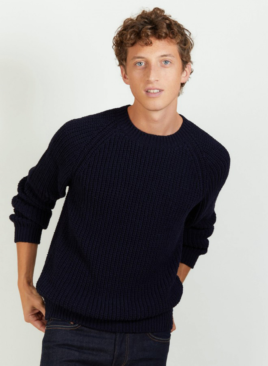 Wool silk raglan sleeves sweater - Bolide