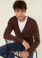 Buttoned vest with logo in merino wool - Etienne