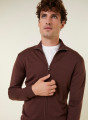 Zipped vest with logo in merino wool - Estian