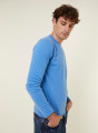 Round-neck cashmere sweater with rolled finishes - Ernest