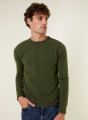 Round-neck cashmere sweater with rolled finishes - Ernest