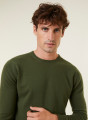 Round-neck cashmere sweater with rolled finishes - Ernest