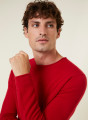 Round-neck cashmere sweater with rolled finishes - Ernest