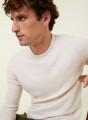 Round-neck cashmere sweater with rolled finishes - Ernest